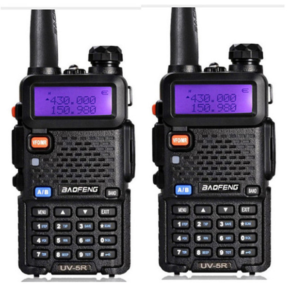 2pcs walkie talkie baofeng uv-5r professional cb radio station vhf/uhf 136-174mhz &400-520mhz two way radio handheld transceiver