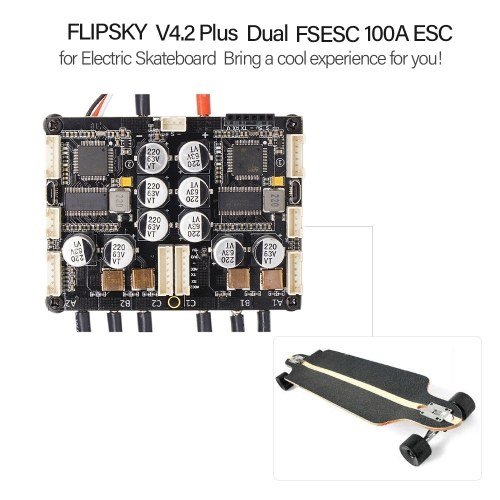 FLIPSKY V4.2 Plus Dual FSESC4.20 100A ESC Control electrónico de velocidad