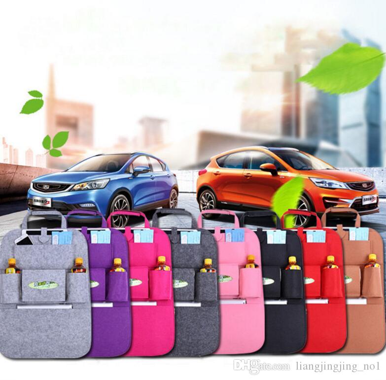 Auto Car Seat Back Multi-Pocket Storage Bag Organizer Holder Accessory Multi-Pocket Travel Hanger Backseat Organizing KKA3404