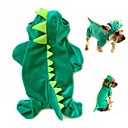 traviesos ropa de franela dinosaurio verde para perro (de diferentes tamaños)