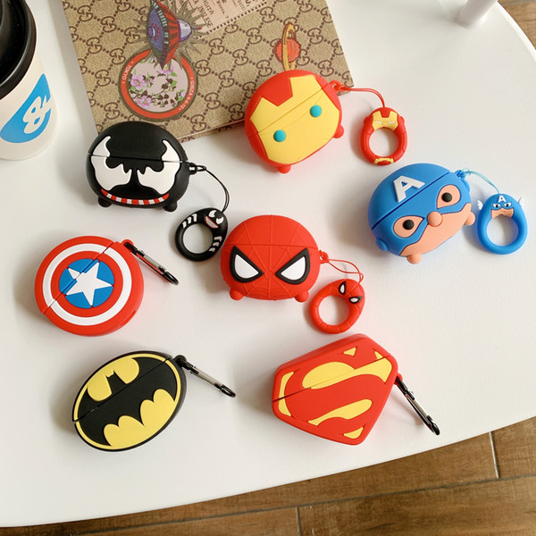 Fashion airpods case cute cartoon USA new Bluetooth headset protective shell silicone airpods pro case wholesale-2