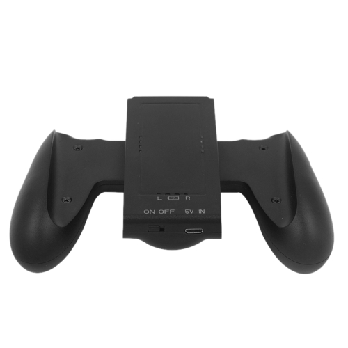 Portable Charging Grip Controller Handle Grips Comfort Holder for Nintendo Switch Joy-Con Black with 1500mAh Rechargeable Battery