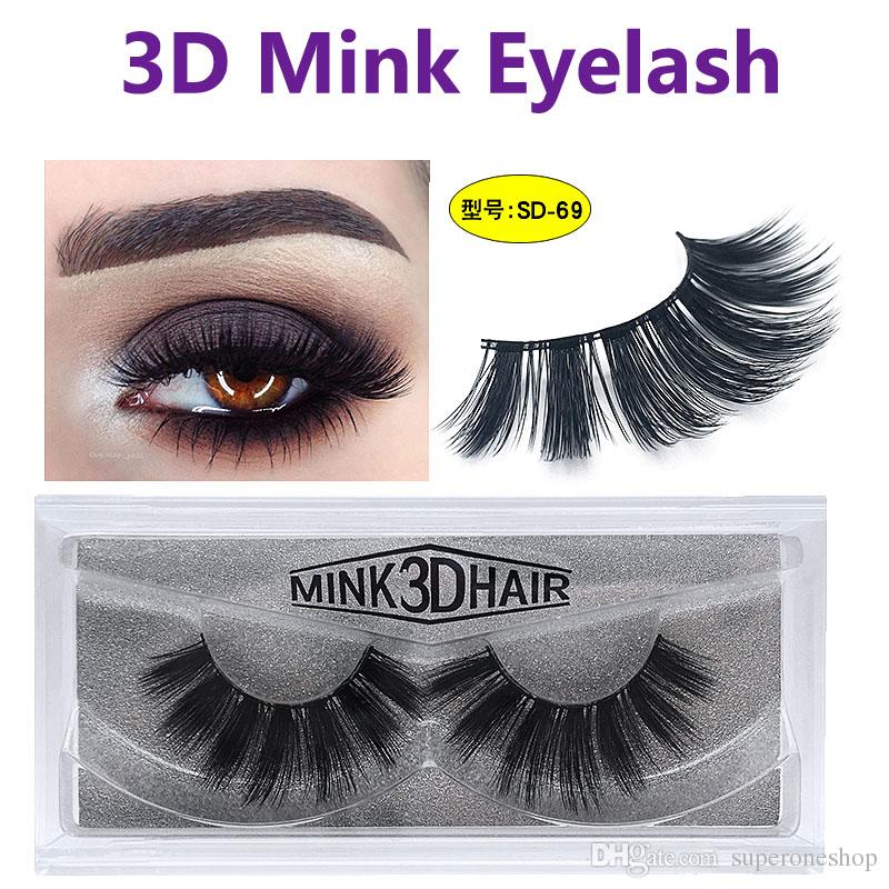 New makeup 3D Mink eyelashes Thick real mink HAIR false eyelashes natural for Beauty Makeup Extension fake Eyelashes false lashes 11 Model