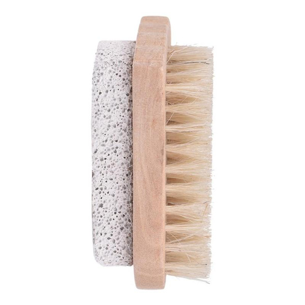 Adeeing Shape Double Sided Pumice Brush for SPA Cleaning Massage