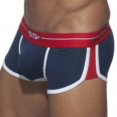 ES Collection Rocky Double Side Mini Boxer - Navy - Red XXL