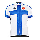 Kooplus 2013 Finland Pattern 100% Polyester Short Sleeve Breathable Men Cycling Jersey