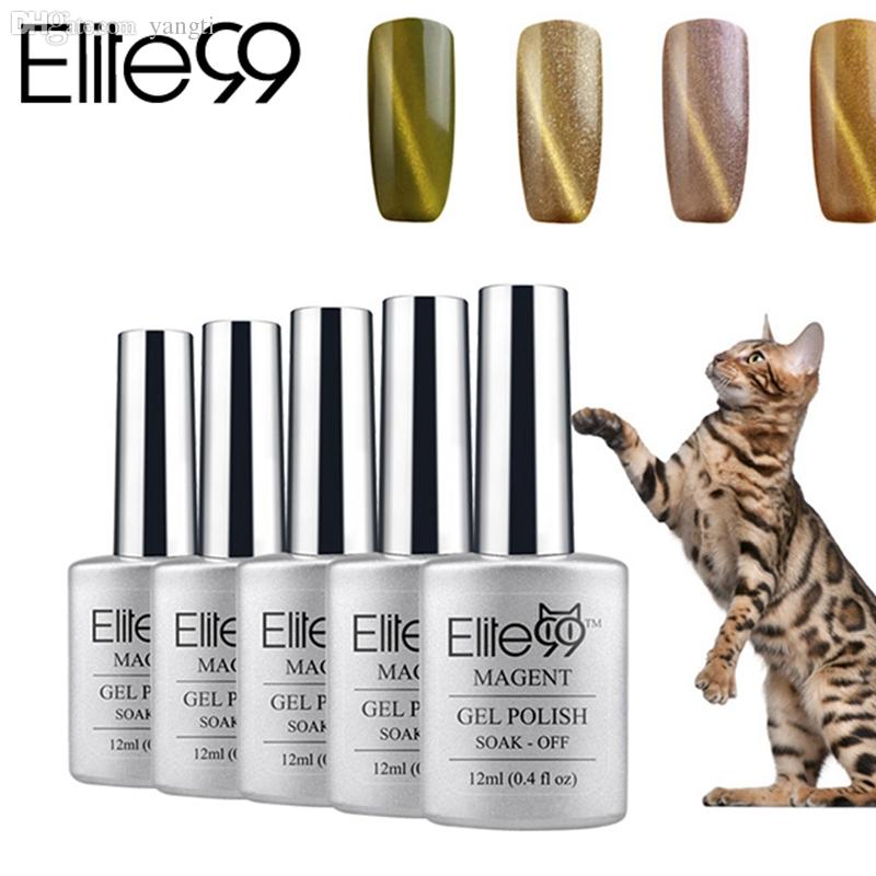Wholesale-Elite99 12ml Cat Eye UV Gel Any1 Color From 48 Colors UV Gelpolish Hot Sale Nail Gel Without Magnet Stick