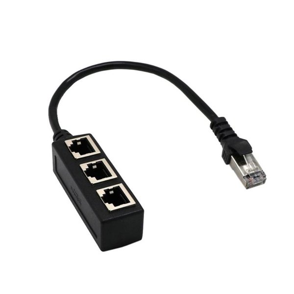 Video Cables & Connectors Splitter Ethernet RJ45 Cable Adapter 1 Male To 2/3 Female Port LAN Network Connector Wire