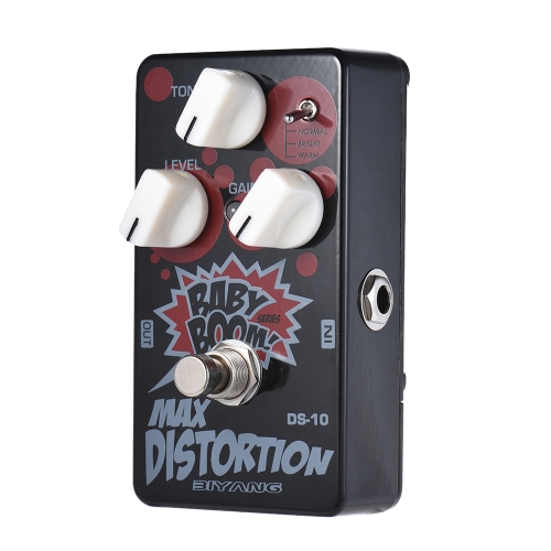 BIYANG DS-10 BABY BOOM Series 3 Modes Distortion Guitar Effect Pedal True Bypass Full Metal Shell