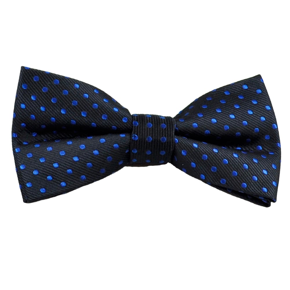 Navy Blue & Royal Blue Polka Dot Men's Bow Tie