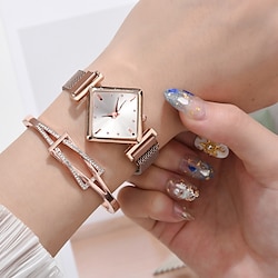 Women Quartz Watch Diamond Luminous Bling Bracelet Alloy Watch Lightinthebox