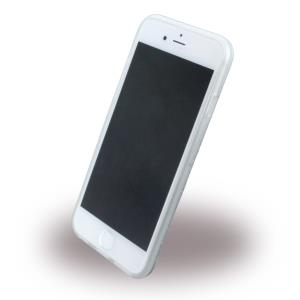 Trussardi - TRU6GLITTERS Glitter - Silikon Cover / Handyhülle - Apple iPhone 6, 6S - Silber (TRU6GLITTERS)