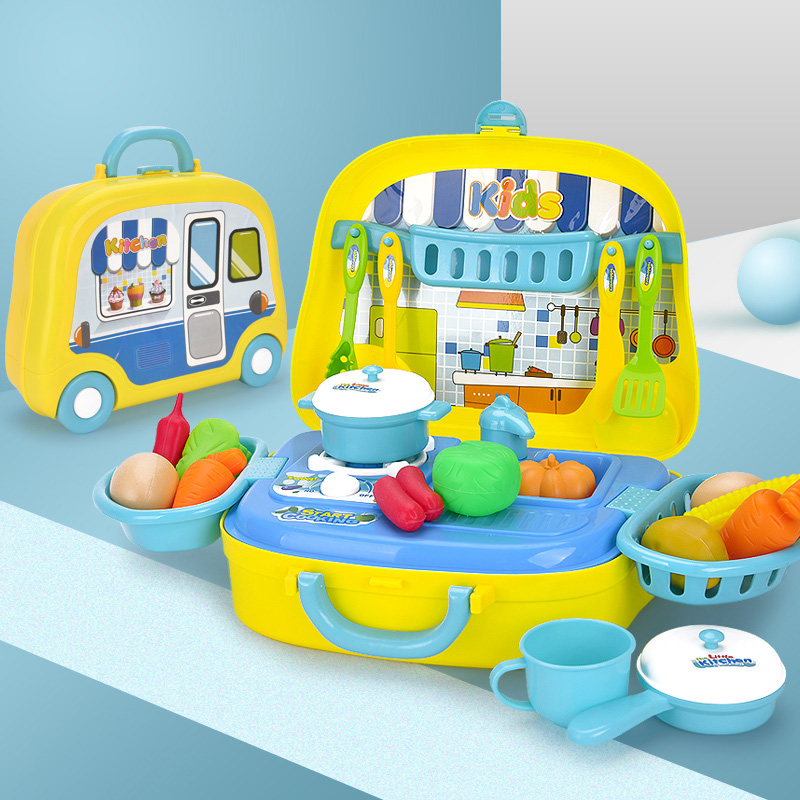 Kitchen Food Toys Simulation Kitchenware Play Set Pretend Play House Education Toy Gift for Girl Kid