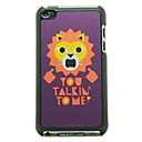 Lion  Pattern Hard Case for iPod touch 4
