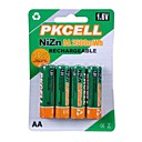 batería PKCELL  ni-zn 2500mwh aa 1.6v recargable (4 piezas)