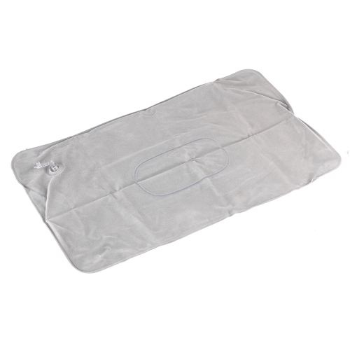 oreillers gonflables - Jeu de Plein Air-Double Face coussin flocage tissu suédé pour Camping Voyage Bureau extérieur Avion Hôtel Portable pliant