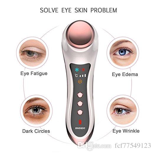 Tamax Eye Massager for Dark Circles and Puffiness Skin Tightening Hot Cold hammer Anti-ageing Wrinkle Device