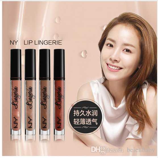 12PCS/Lot New 12 Colors NYX Lipstick Lip Lingerie Matte Liquid Lipstick Waterproof Lip Gloss Makeup Maquillage