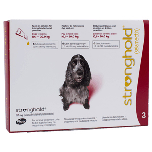 Stronghold Dogs 10.1-20.0 Kg 120 Mg (Red) 3 Pipette