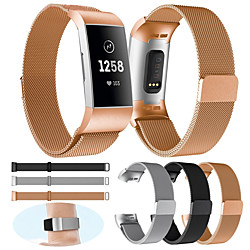 Replacement Watch Band for Fitbit Charge 3 Fitbit Milanese Loop Stainless Steel Wrist Strap Small /Large for Women / Men  miniinthebox