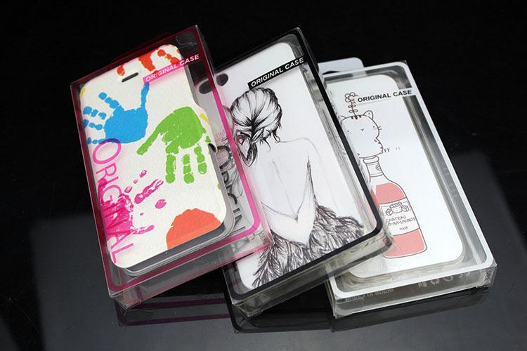 200pcs Blister PVC Retail Packaging Custom Logo Package Plastic Box For iPhone 5s phone case phone accessory wireless store