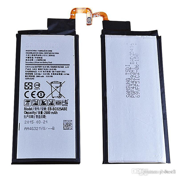 Factory Manufacturer Supply S6/S6 Edge battery G9250 Batteries EB-BG925ABE Mobile Cell battery for Samsung S6/S6 Edge G9250 100Pcs