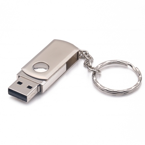 Impulsión rotatoria de la memoria USB de la impulsión de memoria USB del disco USB2.0 32G / 64G del palillo de memoria U con llavero de la tarjeta de destello
