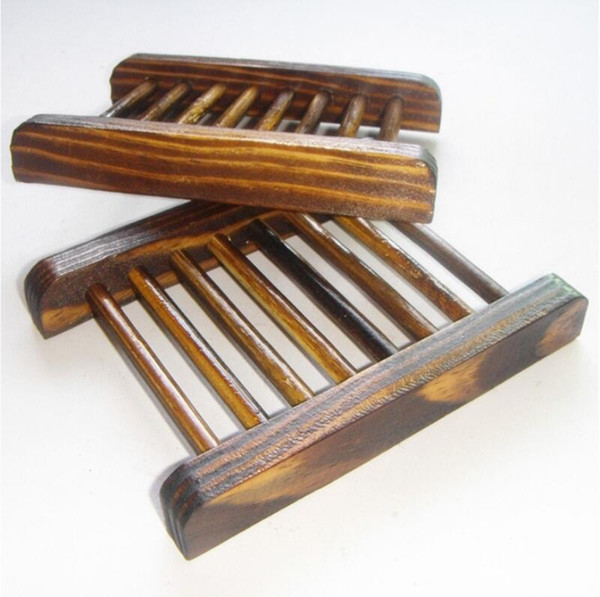 dark wood soap dish wooden soap tray holder storage soap rack plate box container for bathroom lx6503