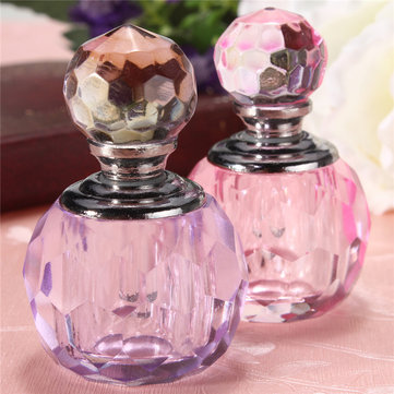 Acrylic Empty Mini Refillable Crystal Perfume Bottle Glass 2 Colors
