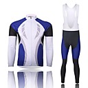 XINTOWN Men's Contracted Quick Dry Moisture Absorption Long Sleeve Bib Tights Cycling Suit