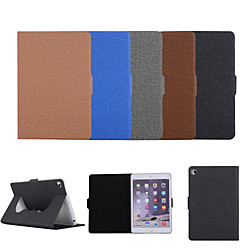 cas pour apple ipad mini 3 2 1 ipad mini 4 ipad mini 5 avec support flip étuis complets en cuir pu de couleur unie tpu support de protection textile