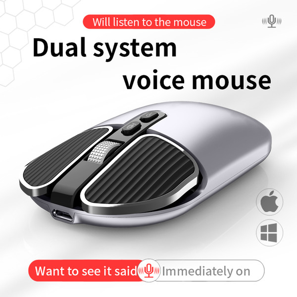 1PCS Phylina M6 intelligent voice mouse dual system multi-language translation wireless silent office mouse