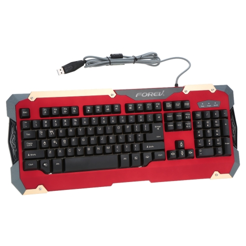 FOREV USB Wired Professional Gaming Imitation Mechanical Keyboard 19 Key Anti Ghosting with Backlit for PC Laptop Desktop