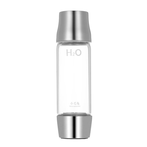 450ml grande capacité riche en hydrogène bouteille d'eau de haute qualité Simple transparent verre d'eau avec couvercle Portable sans BPA d'affaires de Nice Coupe du verre d'eau avec brosse de nettoyage