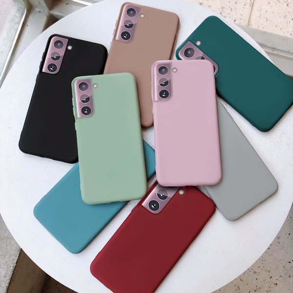Cell Phone Cases for samsung galaxy s21 s22 plus ultra s20 fe 5g cover shell thin matte soft tpu no fingerprint protective accressories