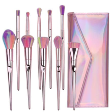 10Pcs/Set Colorful Make Up Brushes With Bag For Powder Foundation Eyeshadow Brush Cosmetic Tools lot pinceaux maquillage 30#11