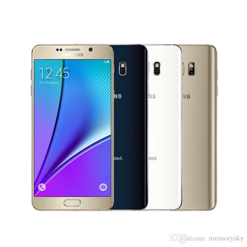 Original Samsung galaxy Note 5 N920A/T 4GB RAM 32GB ROM Android Smart Phone 5.7"inch Octa Core 16MP 4G refurbished phone