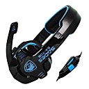 SADES SA708 3.5mm Over-Ear Stereo Gaming Headset Headphones with Microphone for PC Game (Blue/Green/Yellow/White)
