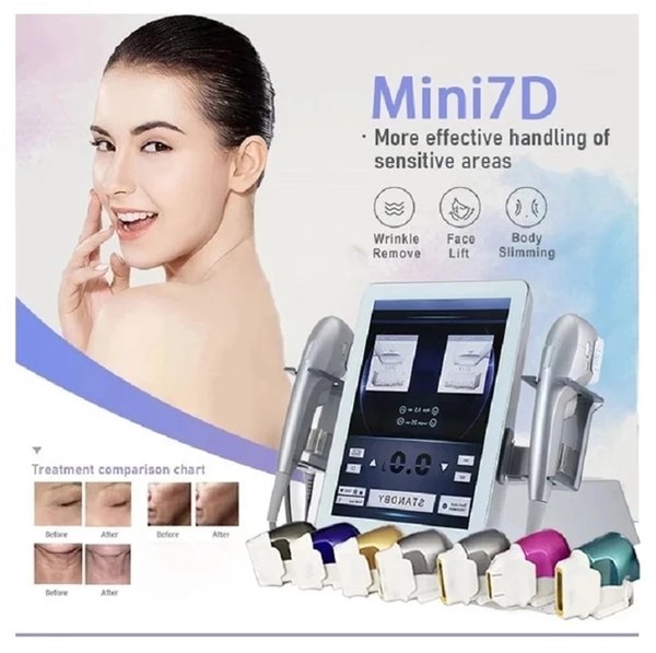 7D HIFU smas 12 lines face wrinkles removal anti-aging skin tightening Face Lifting professional Beauty Studio Portable Hifu