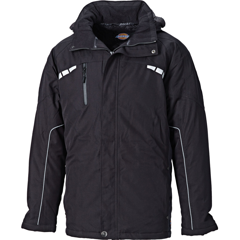 Dickies Mens Atherton Waterproof Breathable Workwear Jacket Black
