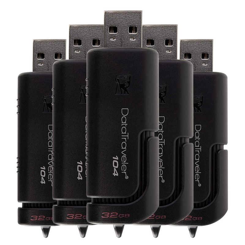 Kingston 32GB DataTraveler 104 USB Flash Drive - 5 Pack
