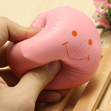 Kawaii Squishy Soft Toys Smiling Bread Cell Phone Bag Strap Pendant