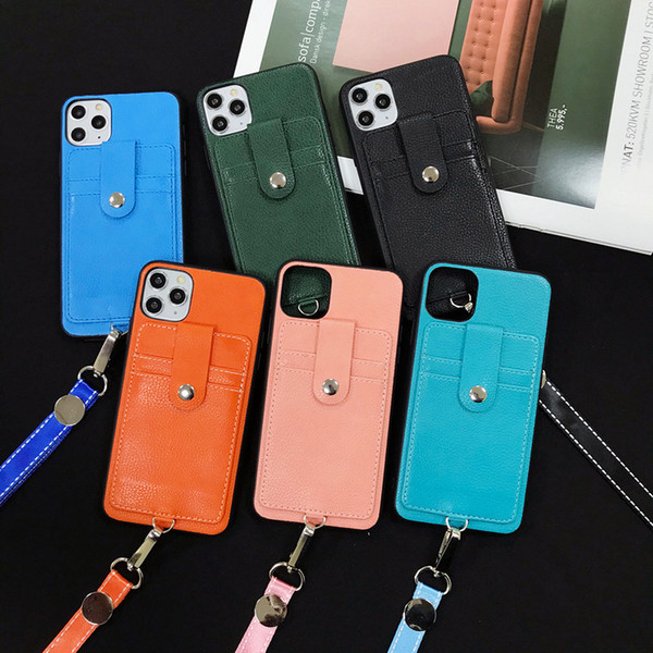 Fashion IPhone12 Case Card Case for 12 Pro Max Protective Cover IPhone7plus/XS All-inclusive Anti-drop Mobile Phone Protective Case
