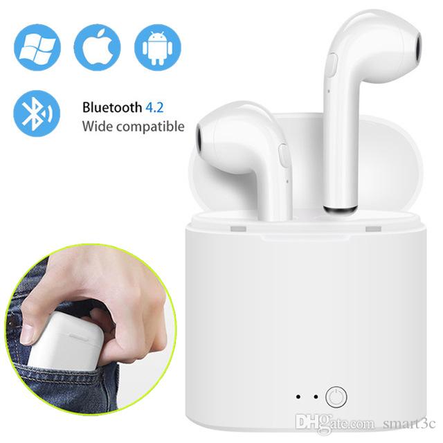 I7s TWS Mini Wireless Bluetooth Earphone Stereo Earbud Headset With Charging Box Mic For Iphone Xiaomi All Smart Phone air pods