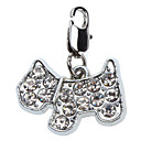 Rhinestone Decorated Dog Style Collar Charms for Dogs Cats