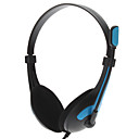 lp auriculares estéreo ergonómico lps-1007 con el micrófono para el juego y el ordenador portátil de la PC de Skype