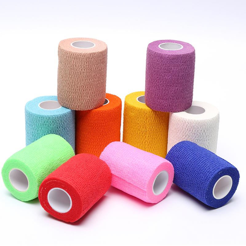 50% OFF!Tattoo Grip Tape 12pcs 50mm Self Adhesive Elastic 2 Inch Wide High Quality Nail Sport Protection Bandage Tapes 12pcs per box