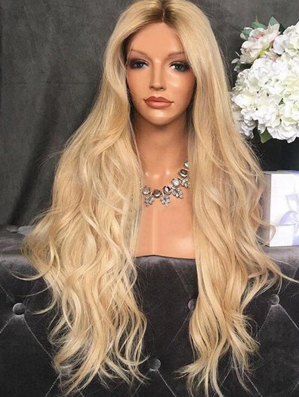 Center Part Body Wave Synthetic Long Wig