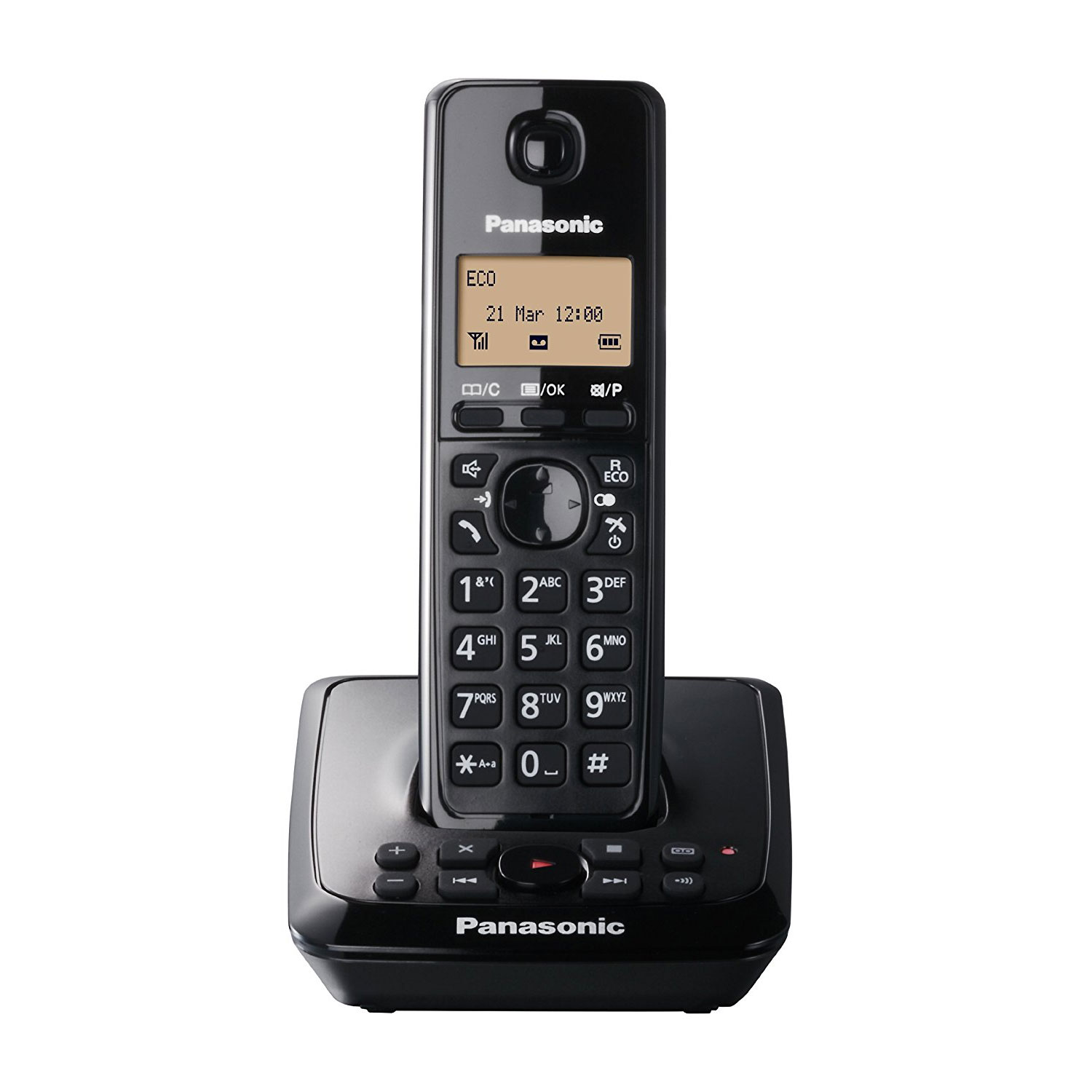 Panasonic DECT Schnurlostelefon mit Anrufbeantworter (KX-TG2721EB)