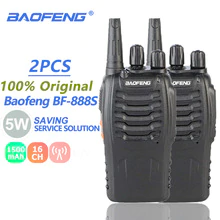 2Pcs Baofeng BF-888S Walkie Talkie 5W UHF SMA-F Radio Transmitter BF888S BF 888S 888S Comunicador Transceiver Ham Radio Station